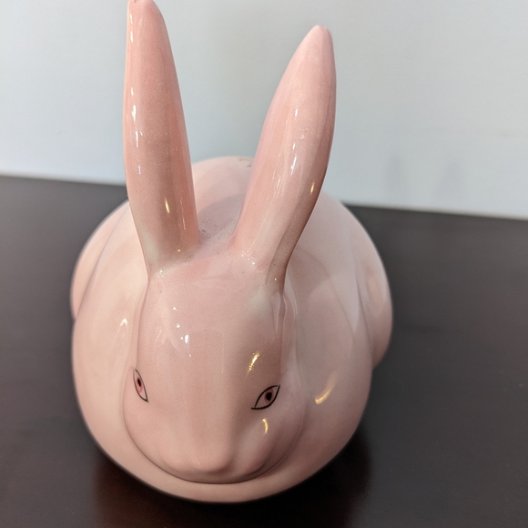 Chic Pink Rabbit Decor Accent - Picture 3 of 5